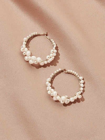 Cruz Pearl Hoops